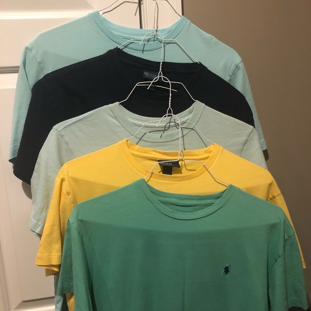 5 Mens(S) Tshirts Rl Polo/Vineyard Vines/Patagonia